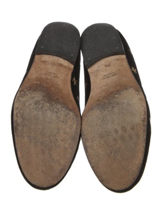 Del Toro Velvet Printed Loafers