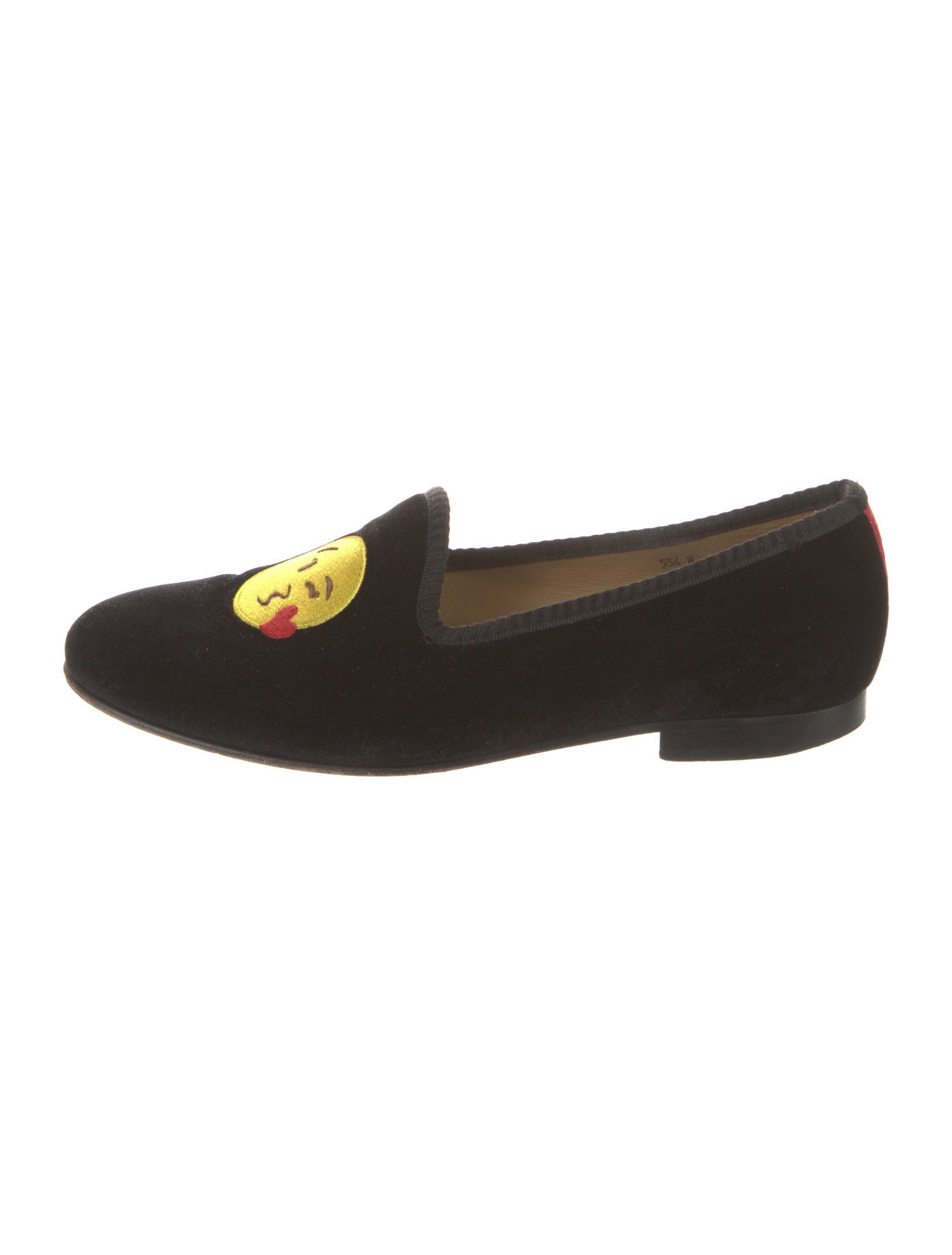 Del Toro Velvet Embroidered Accent Loafers