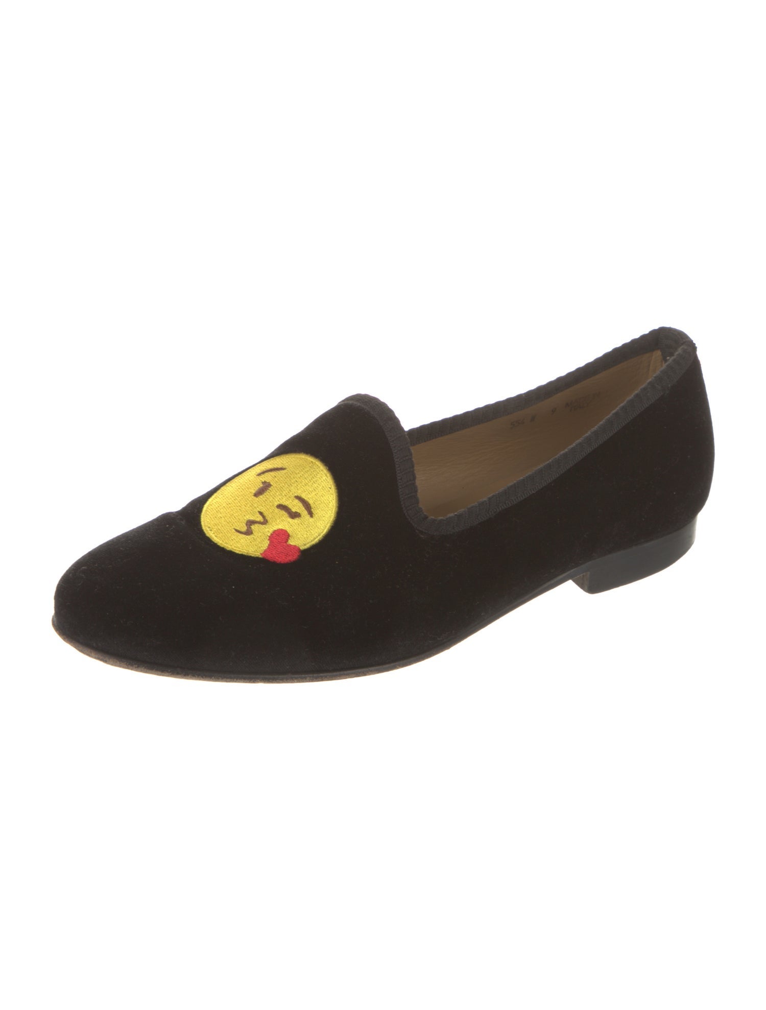 Del Toro Velvet Embroidered Accent Loafers