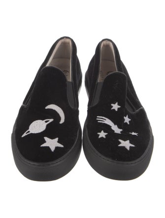 Del Toro Velvet Printed Loafers