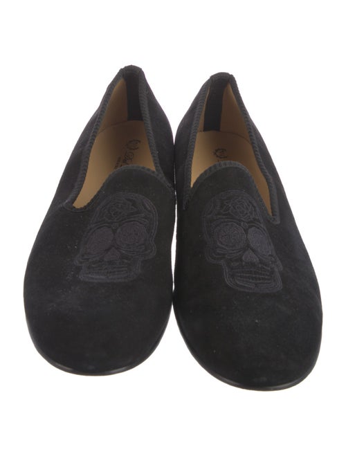 Del Toro Velvet Embroidered Accent Loafers