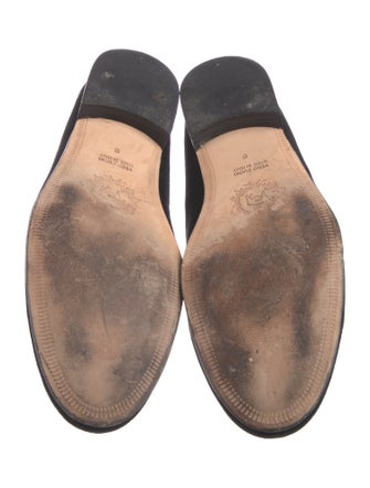 Del Toro Velvet Embroidered Accent Loafers