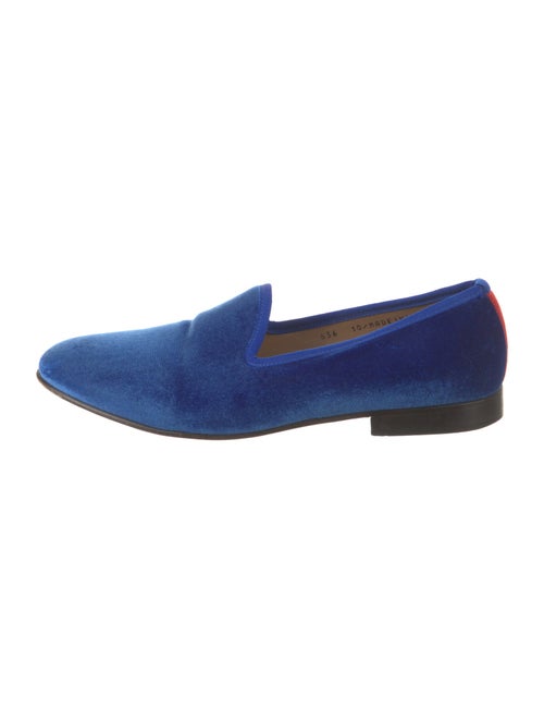 Del Toro Velvet Embroidered Accent Loafers