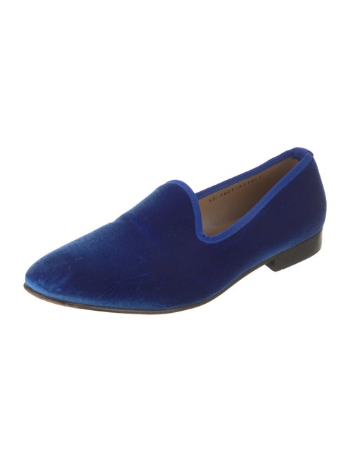 Del Toro Velvet Embroidered Accent Loafers