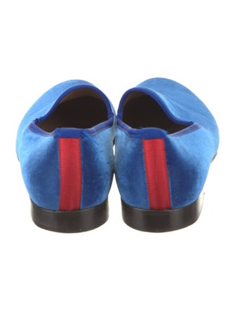 Del Toro Velvet Embroidered Accent Loafers