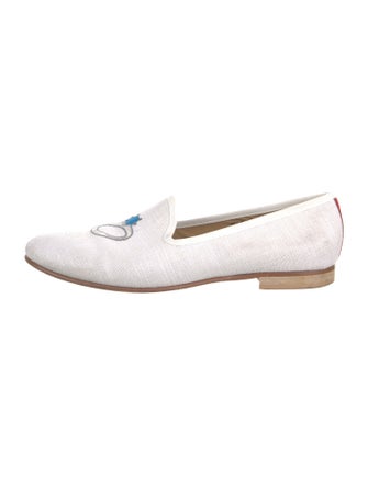 Del Toro Canvas Embroidered Accent Loafers