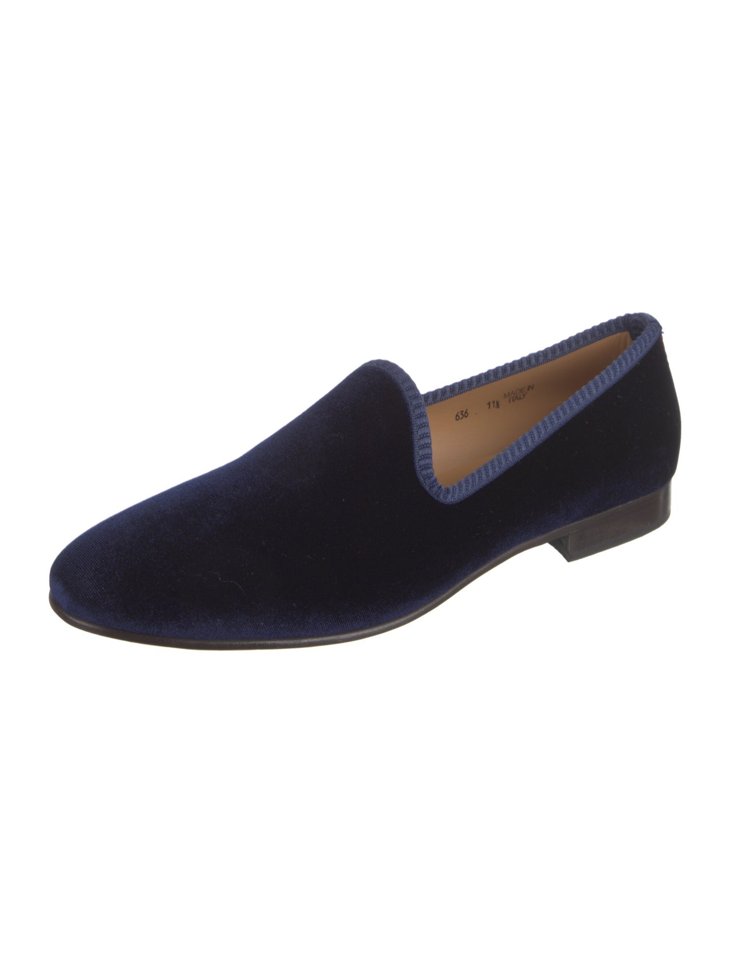 Del Toro Velvet Grosgrain Trim Loafers