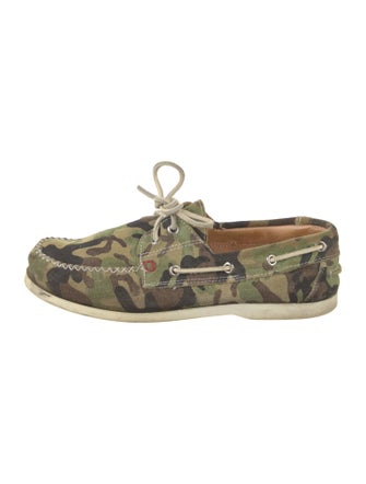 Del Toro Suede Printed Boat Shoes