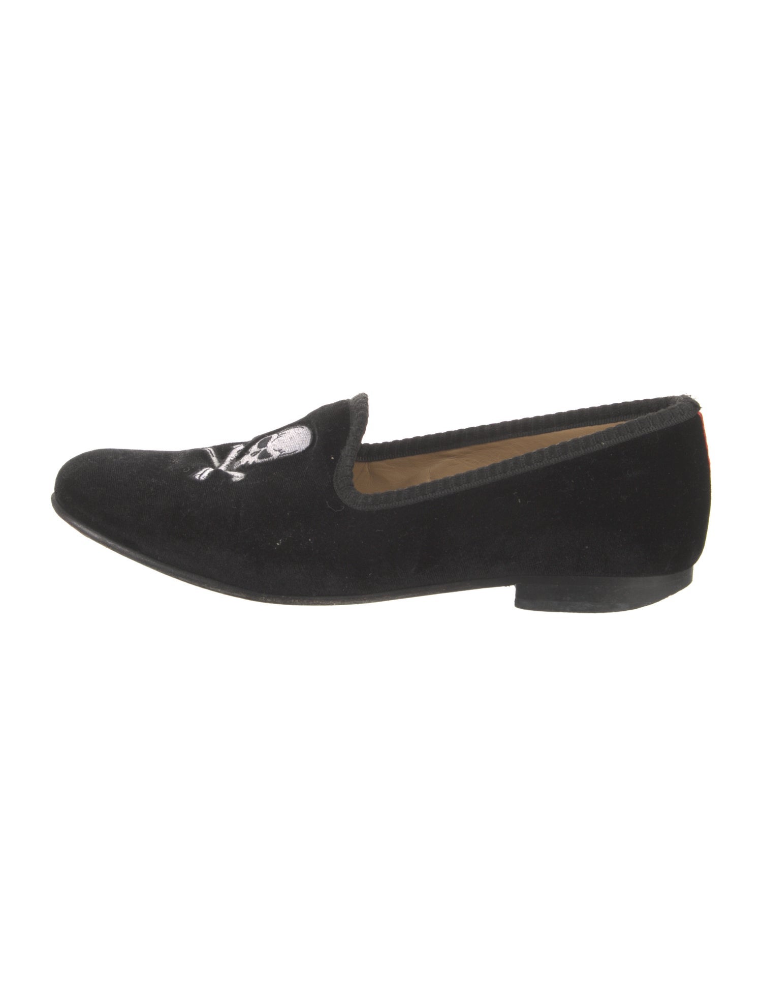 Del Toro Velvet Embroidered Accent Loafers