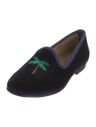 Del Toro Velvet Embroidered Accent Loafers