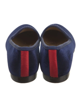 Del Toro Velvet Embroidered Accent Loafers