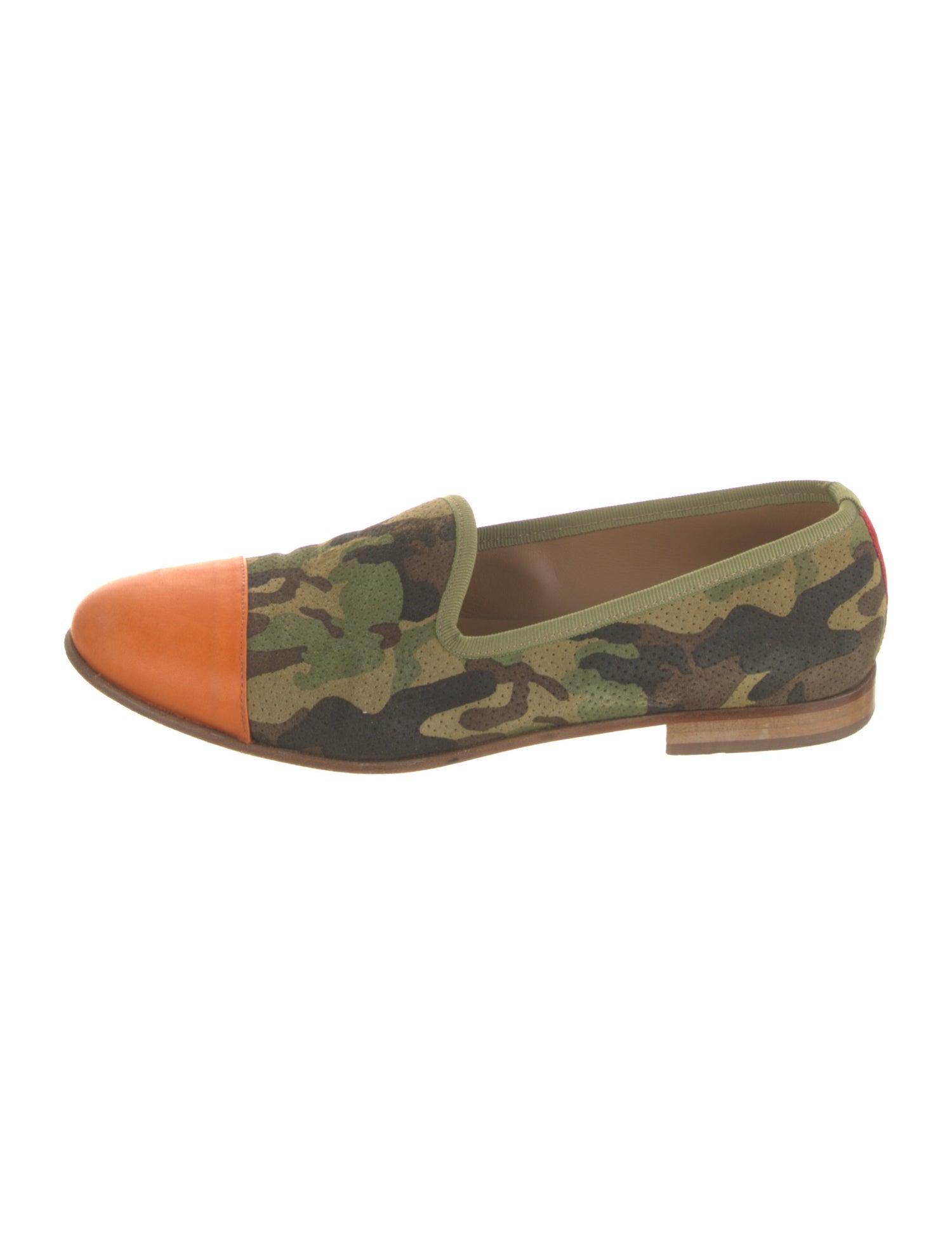 Del Toro Suede Camouflage Print Loafers
