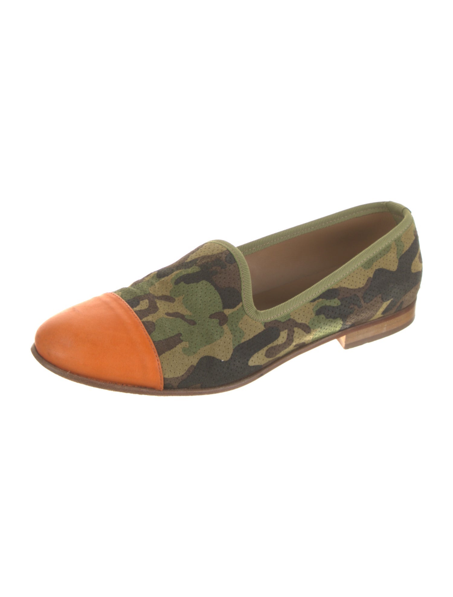 Del Toro Suede Camouflage Print Loafers