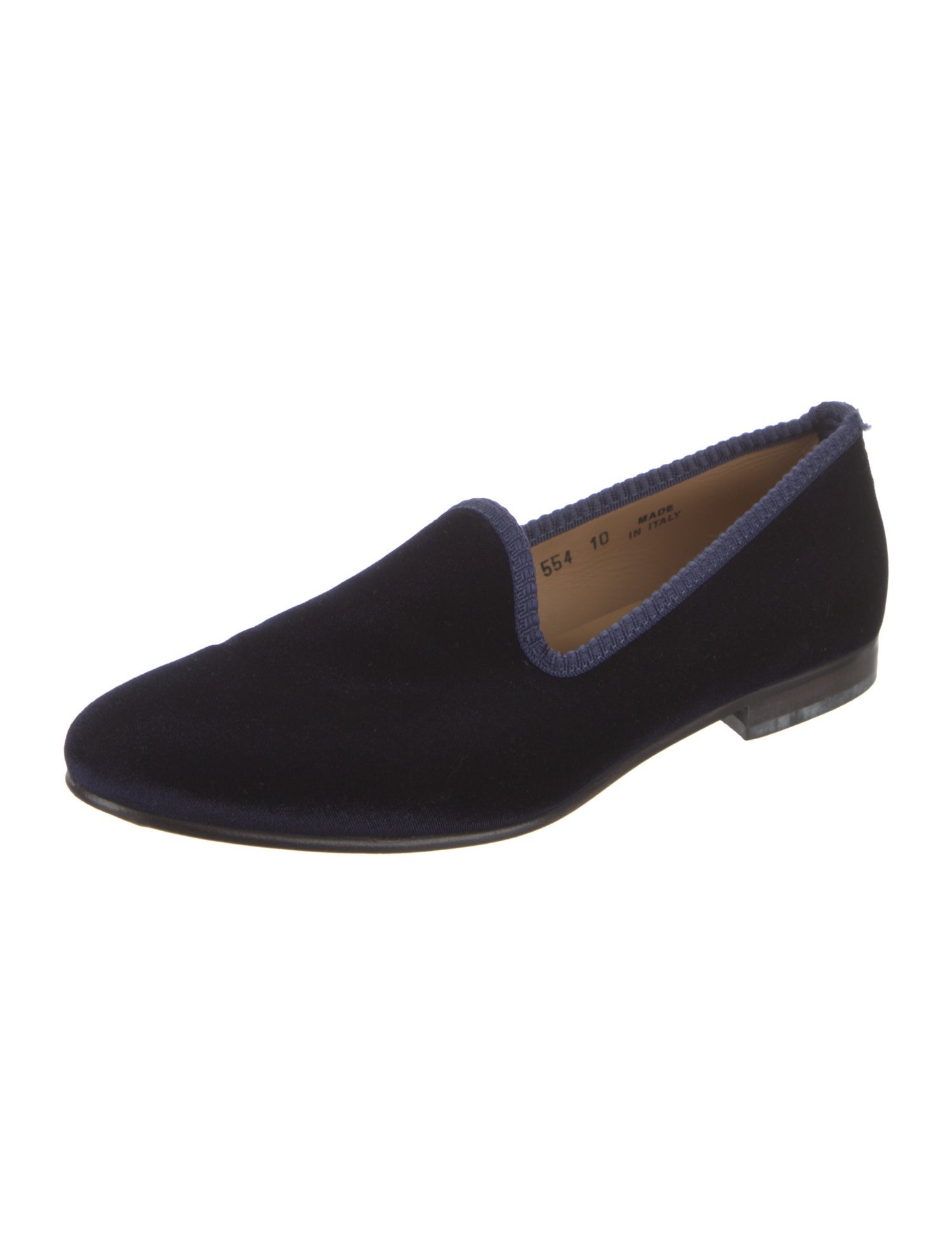 Del Toro Velvet Embroidered Accent Loafers