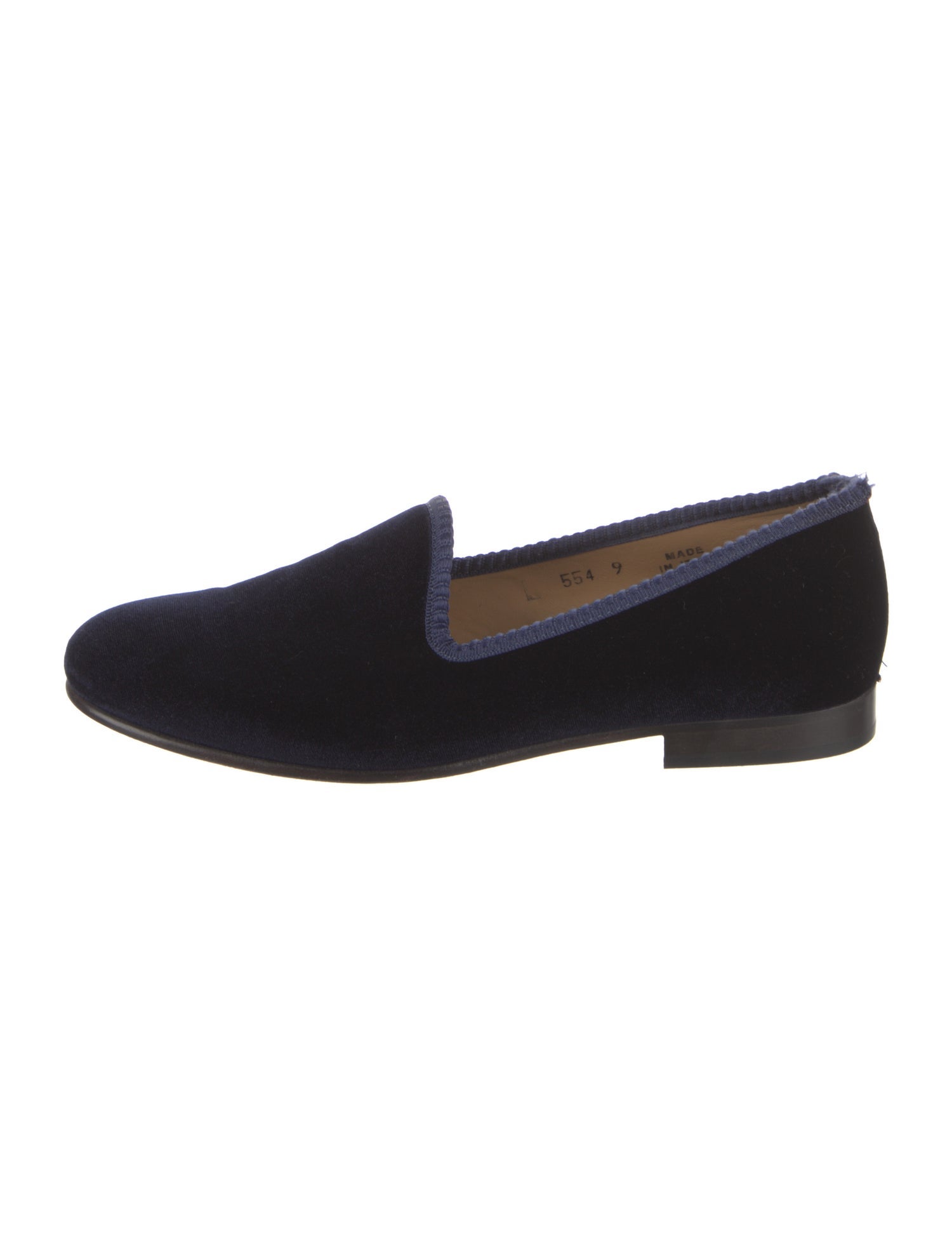 Del Toro Velvet Embroidered Accent Loafers