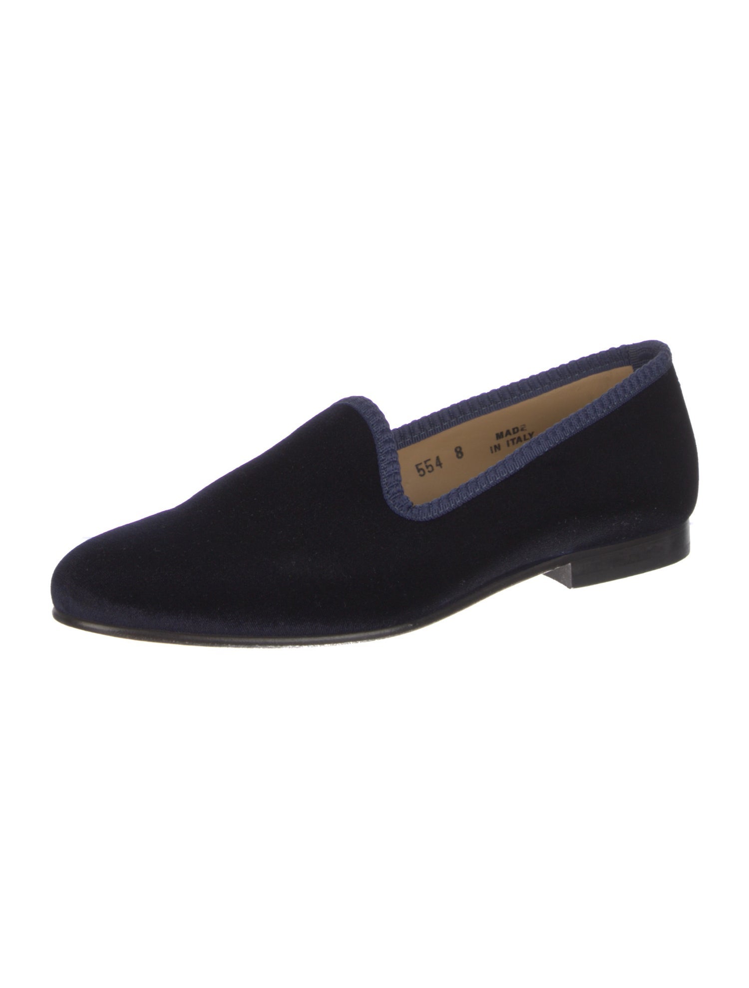 Del Toro Velvet Embroidered Accent Loafers