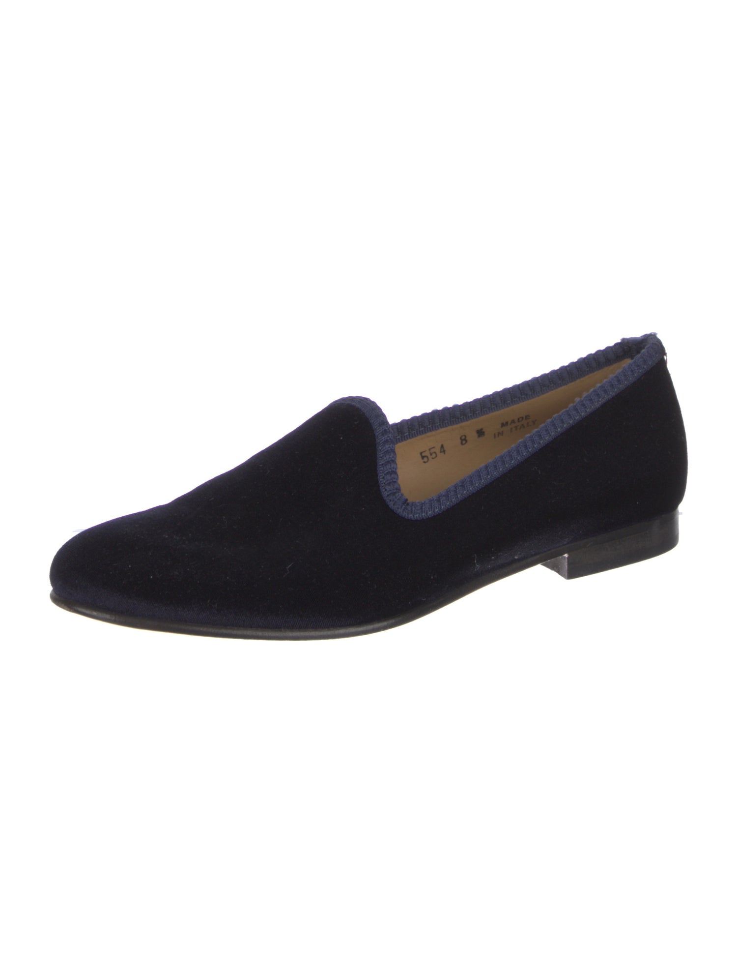 Del Toro Velvet Embroidered Accent Loafers