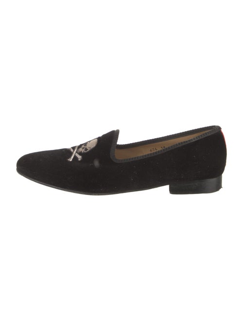 Del Toro Velvet Embroidered Accent Loafers