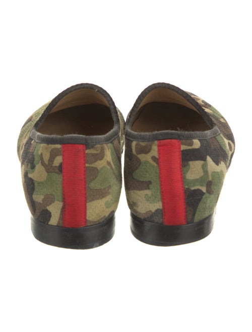 Del Toro Suede Camouflage Print Loafers
