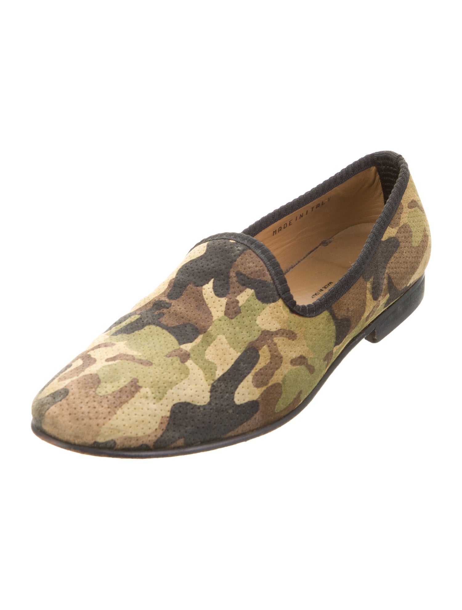 Del Toro Suede Printed Loafers