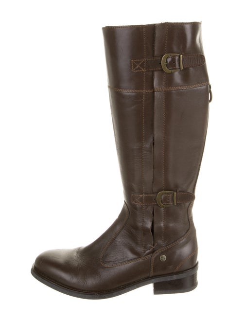 Aigle Leather Riding Boots Brown