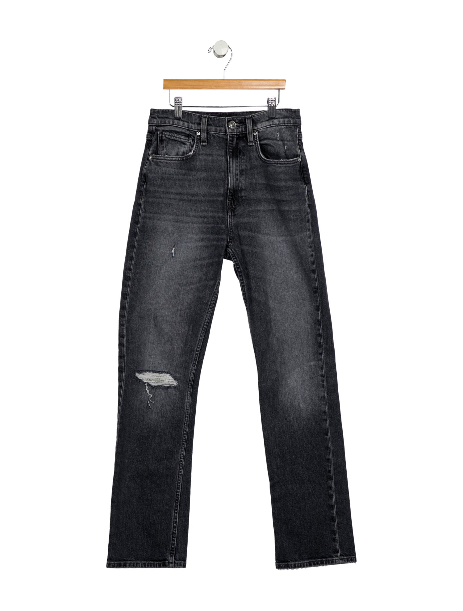 Hudson High-Rise Straight Leg Jeans