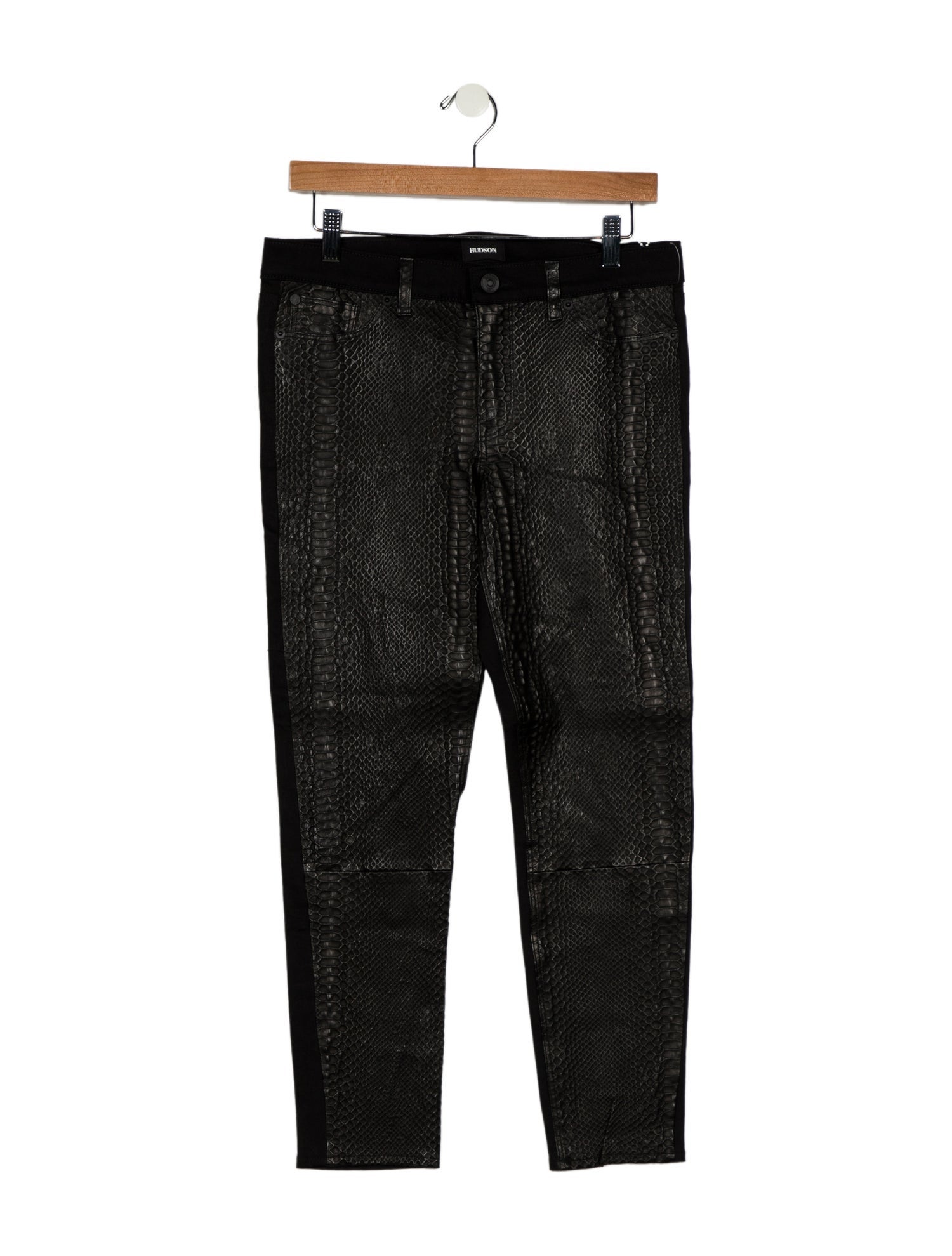 Hudson Lambskin Skinny Leg Pants