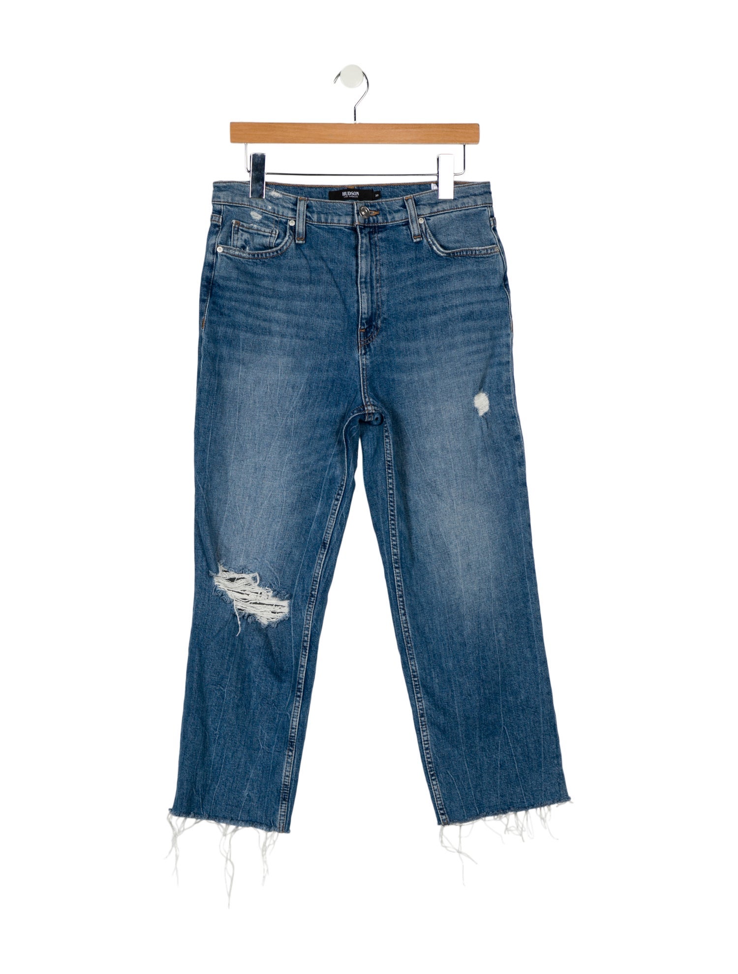 Hudson High-Rise Straight Leg Jeans