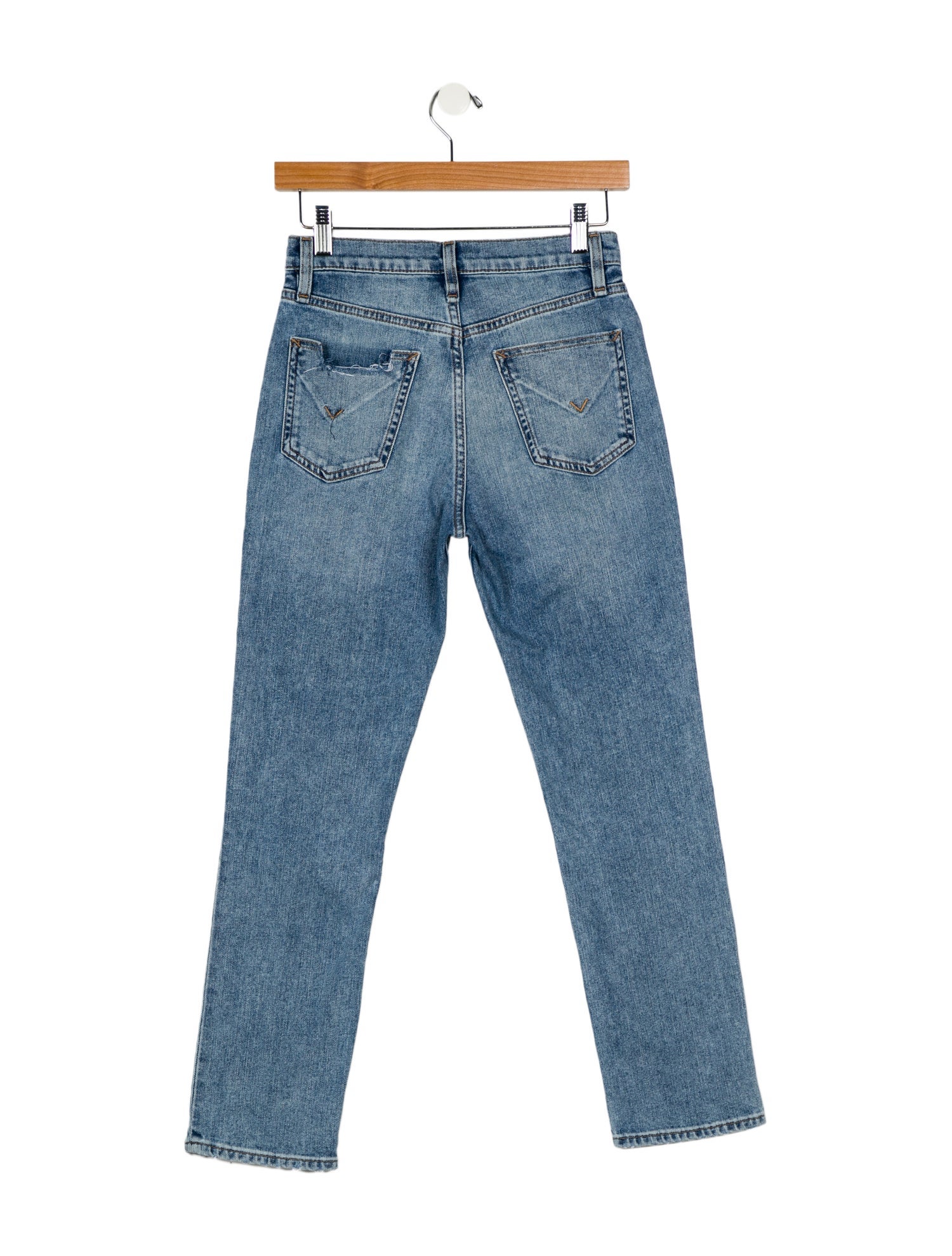 Hudson Mid-Rise Straight Leg Jeans