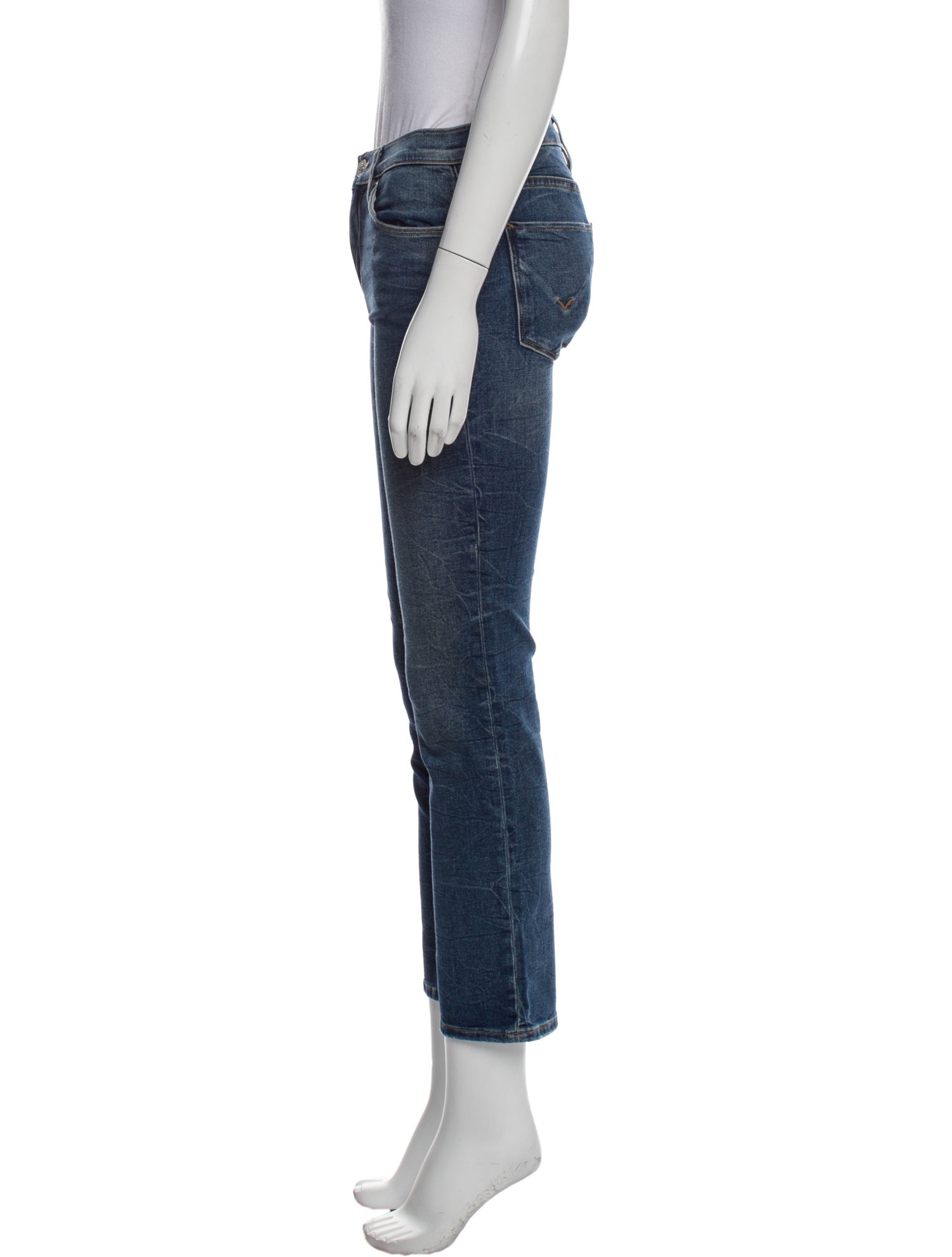 Hudson Mid-Rise Straight Leg Jeans