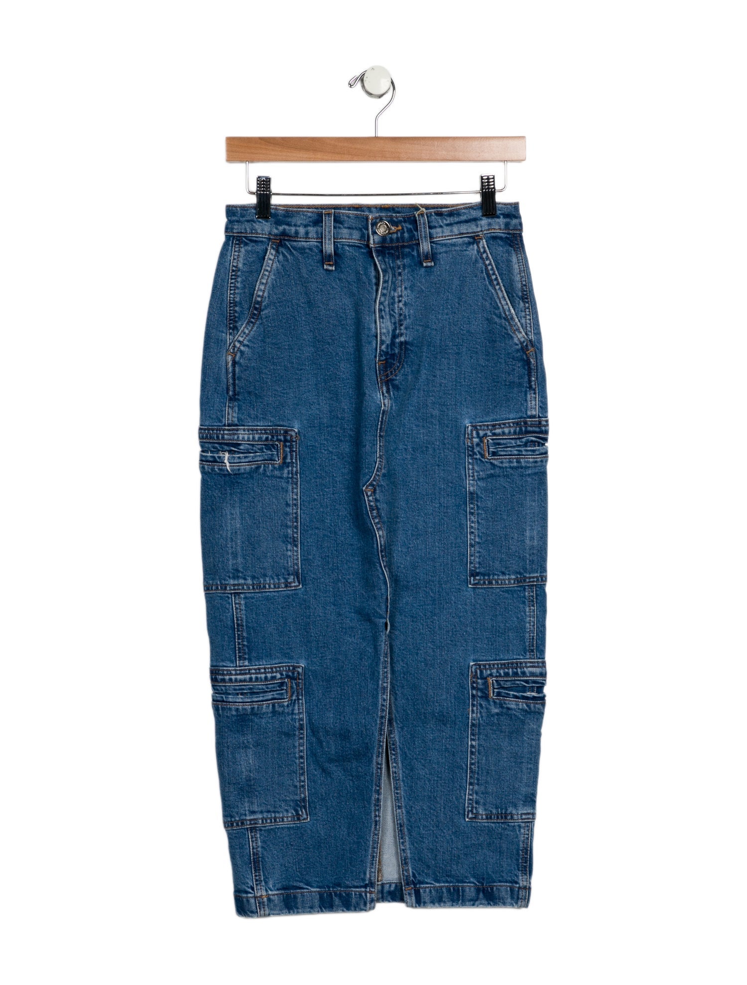 Hudson Distressed Accents Midi Length Skirt w/ Tags