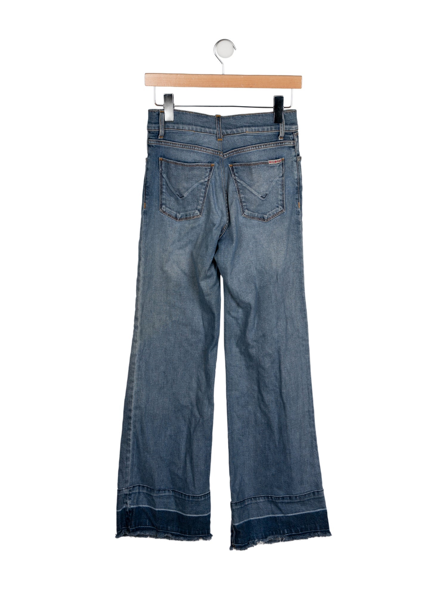 Hudson Mid-Rise Wide Leg Jeans