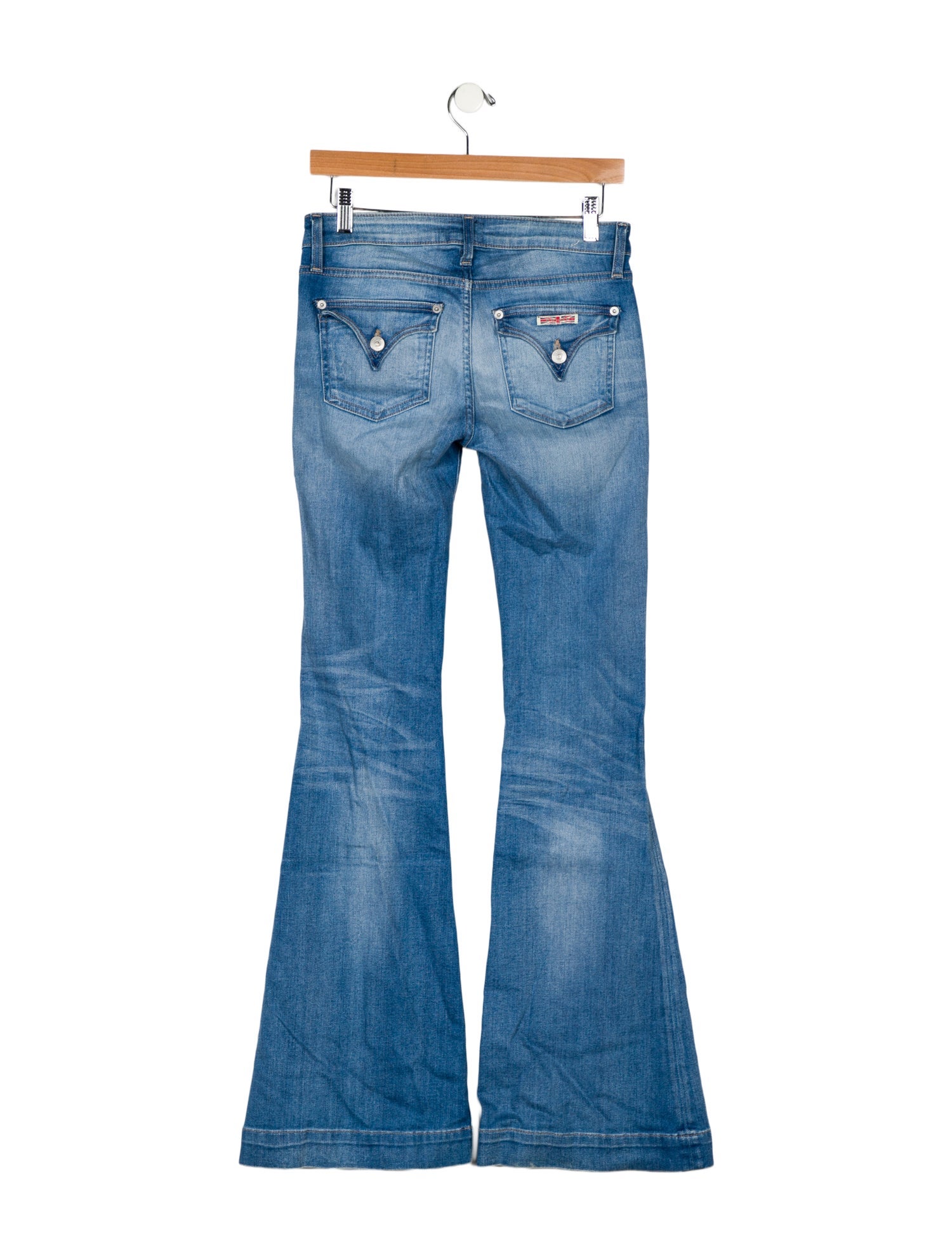Hudson Mid-Rise Wide Leg Jeans