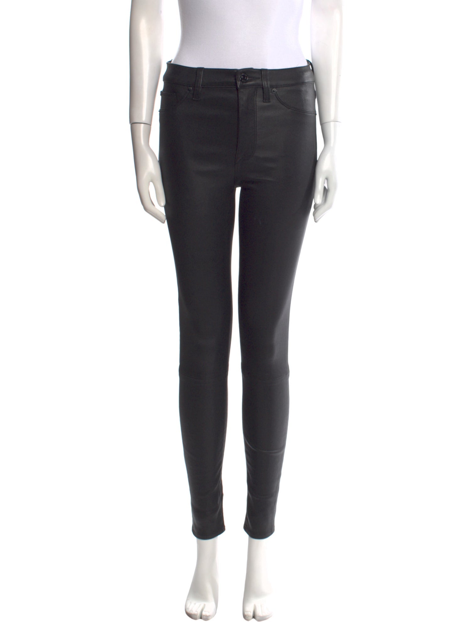 Hudson Lamb Leather Skinny Leg Pants