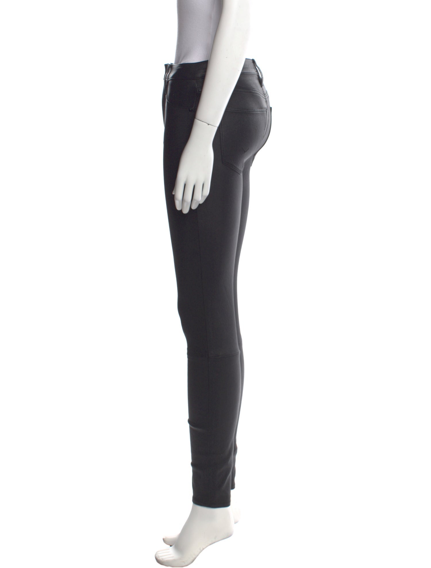 Hudson Lamb Leather Skinny Leg Pants
