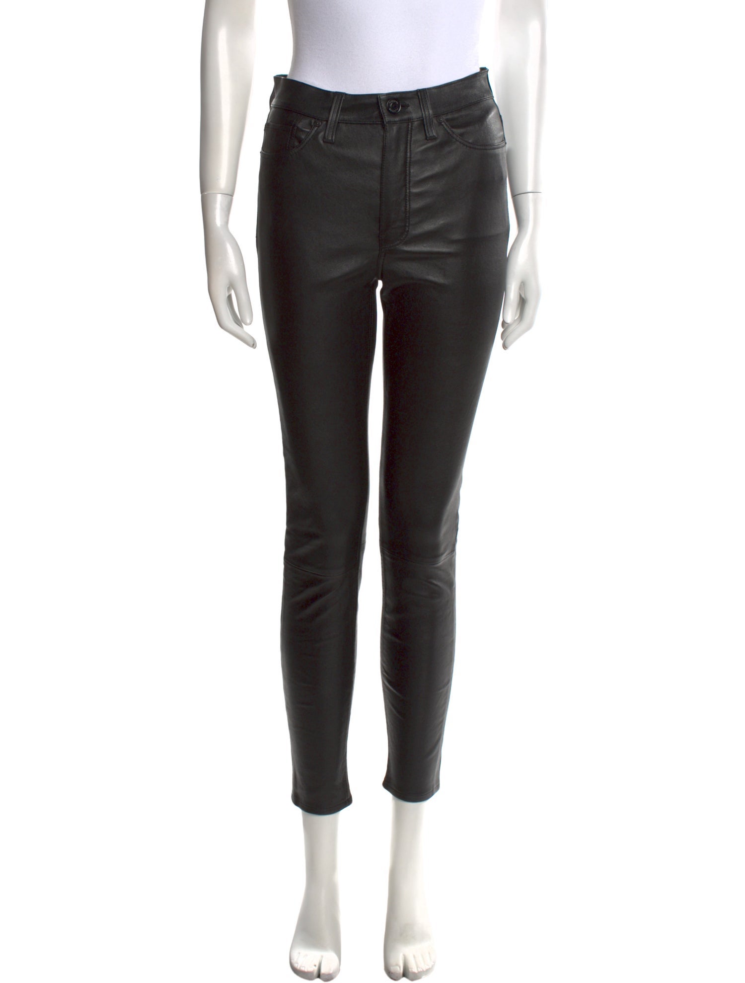 Hudson Lamb Leather Skinny Leg Pants