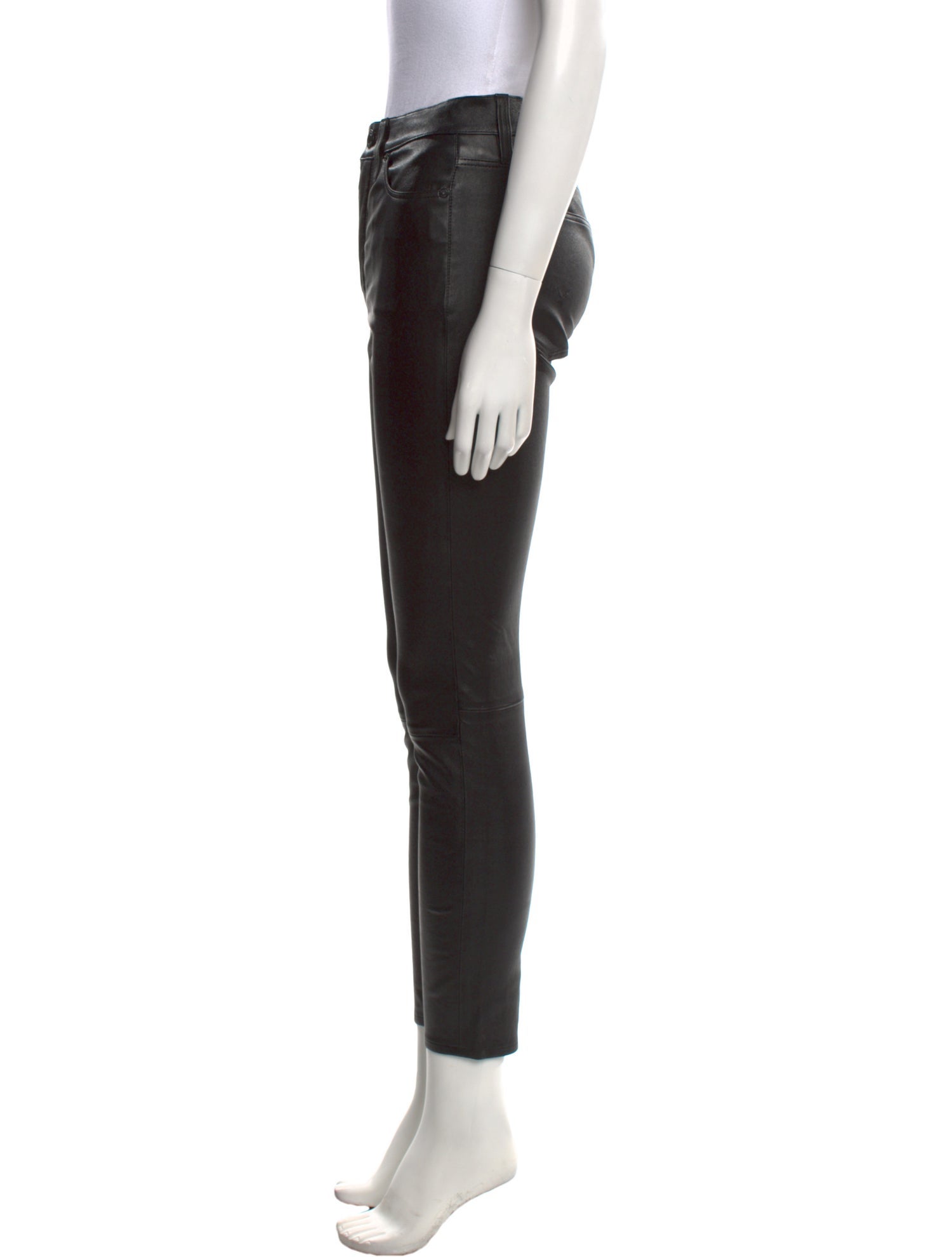 Hudson Lamb Leather Skinny Leg Pants