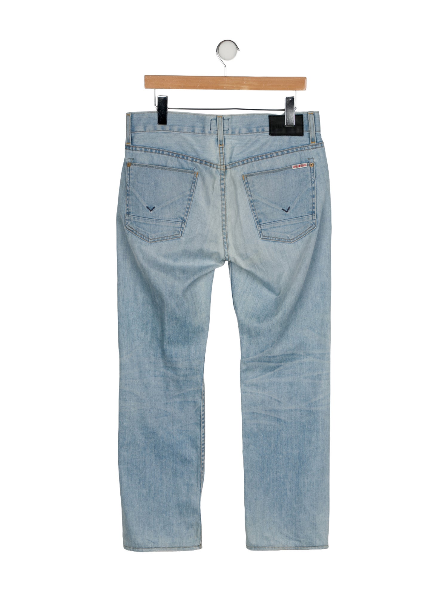 Hudson Mid-Rise Straight Leg Jeans