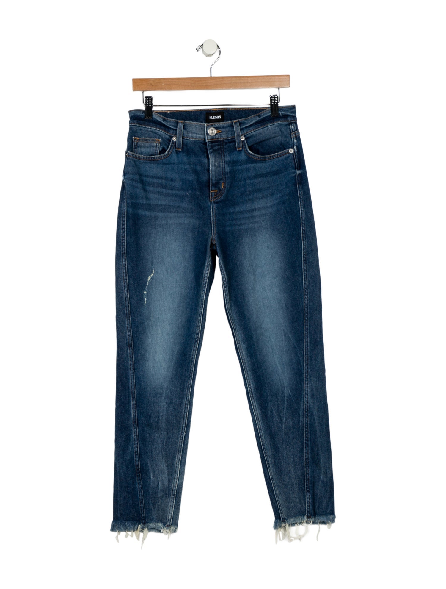 Hudson Mid-Rise Straight Leg Jeans