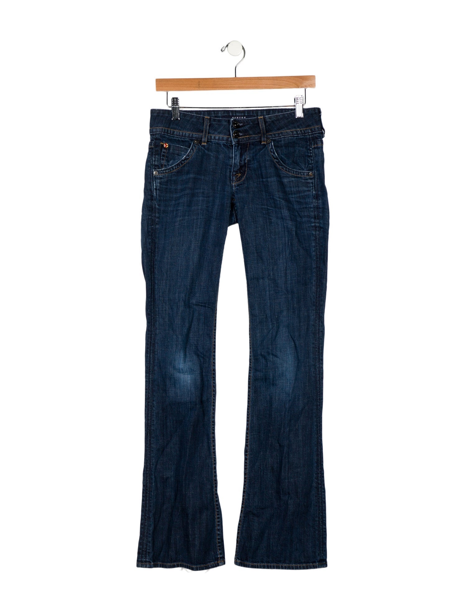 Hudson Low-Rise Straight Leg Jeans
