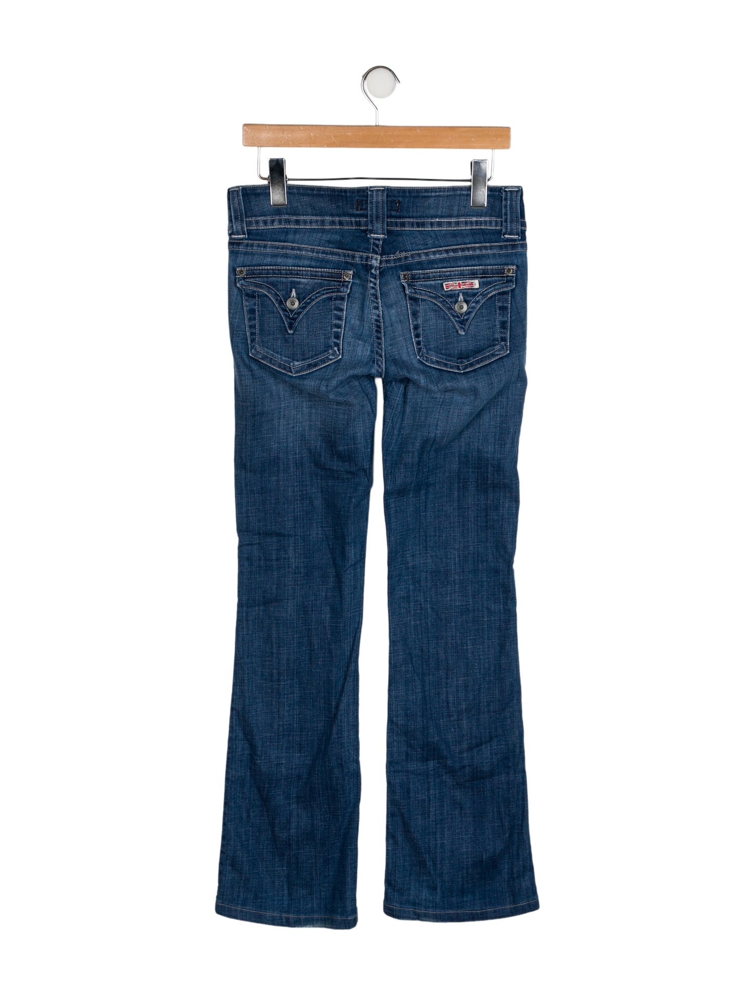 Hudson Low-Rise Wide Leg Jeans