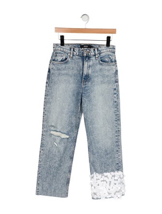 Hudson High-Rise Straight Leg Jeans