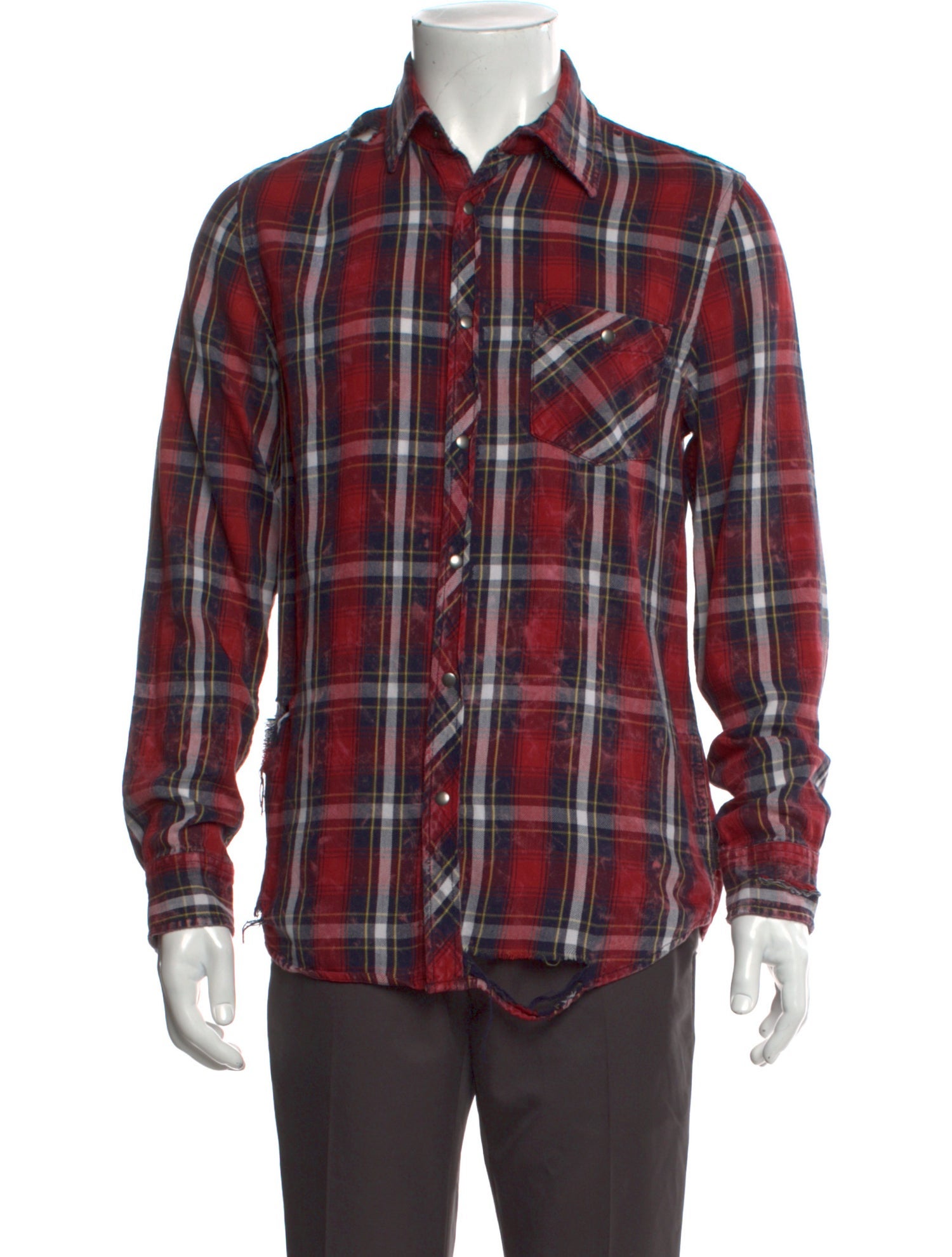Hudson Plaid Print Long Sleeve Shirt