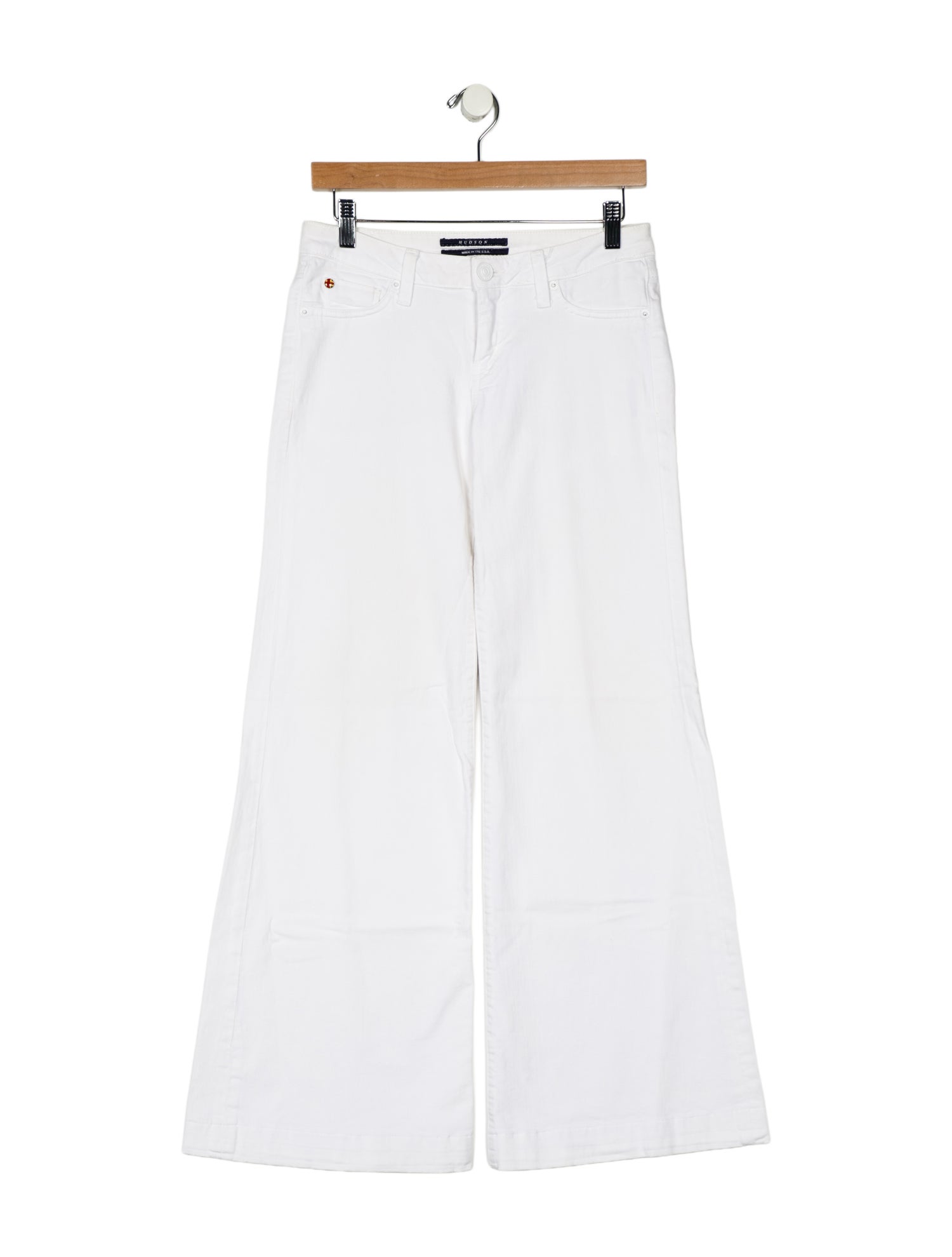 Hudson Low-Rise Wide Leg Jeans