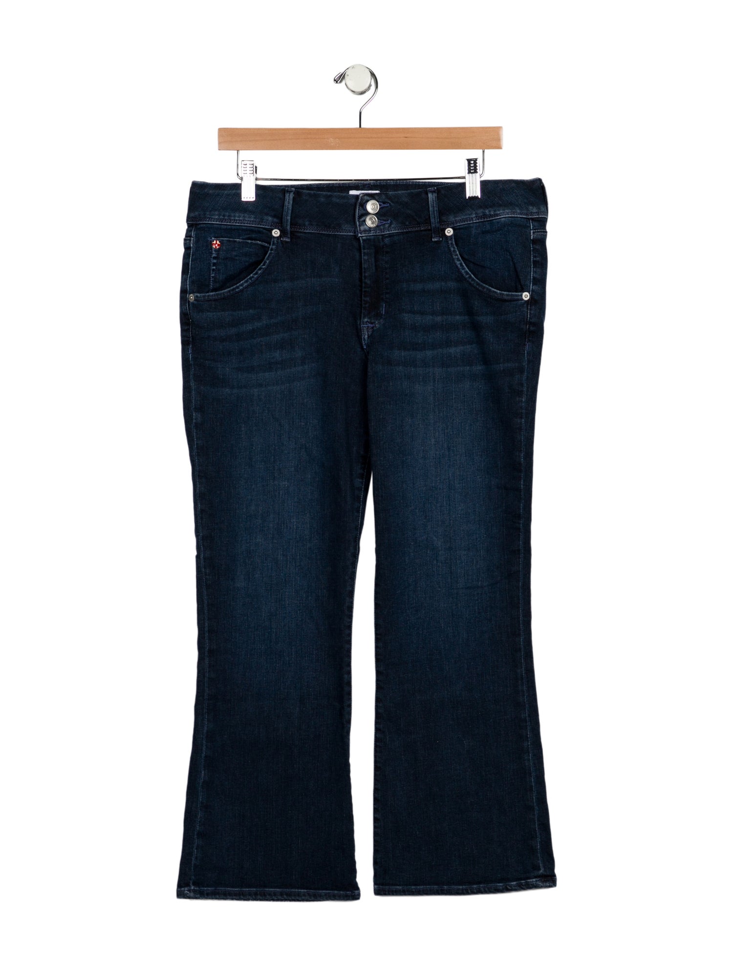 Hudson Mid-Rise Wide Leg Jeans