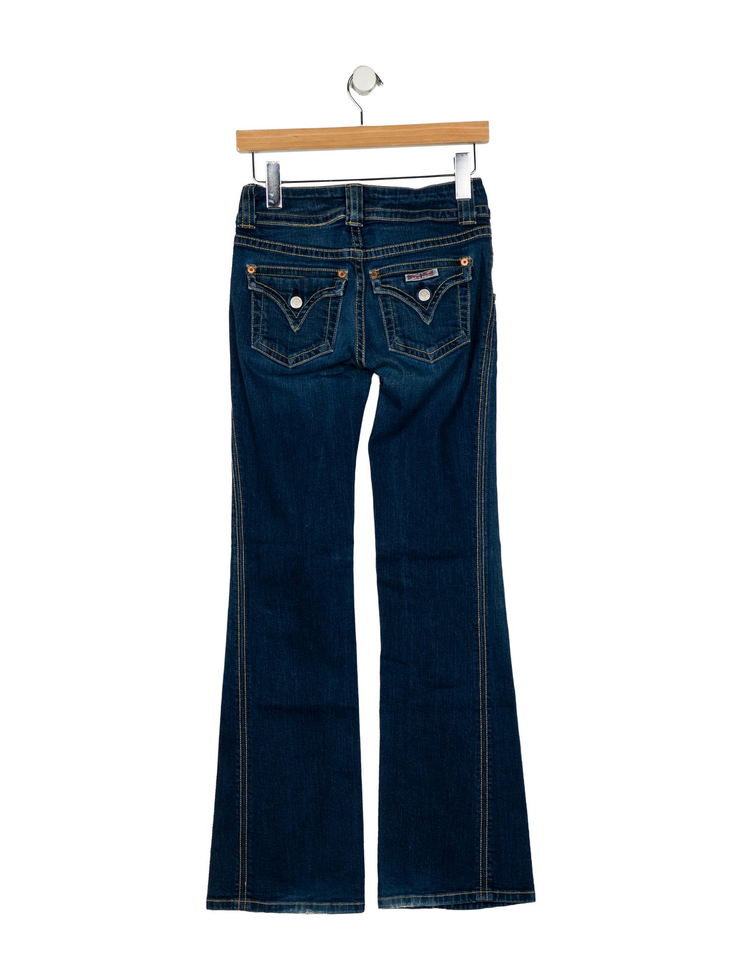 Hudson Low-Rise Wide Leg Jeans
