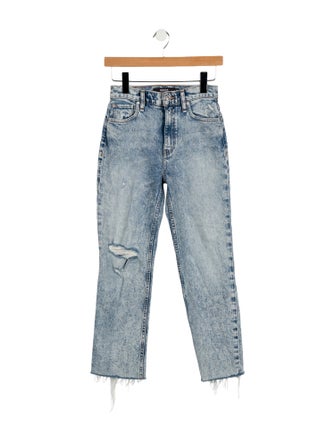 Hudson Mid-Rise Straight Leg Jeans