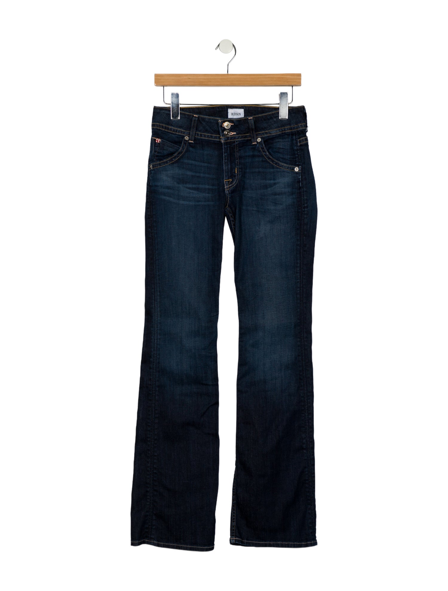 Hudson Low-Rise Wide Leg Jeans