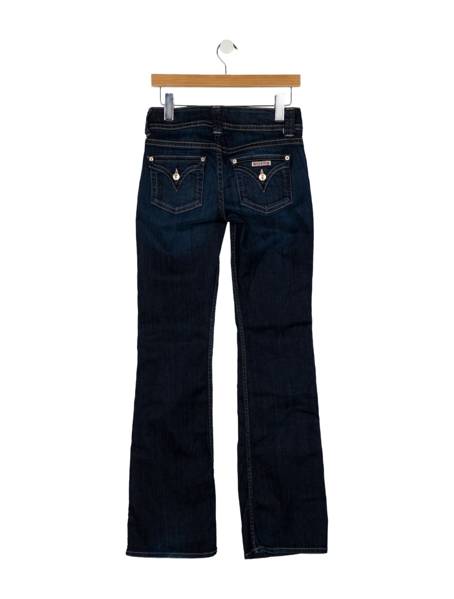 Hudson Low-Rise Wide Leg Jeans