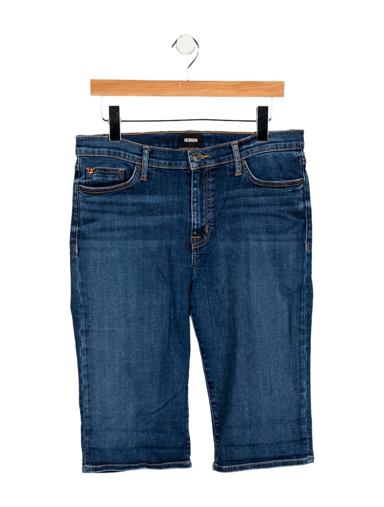 Hudson Mid-Rise Wide Leg Jeans